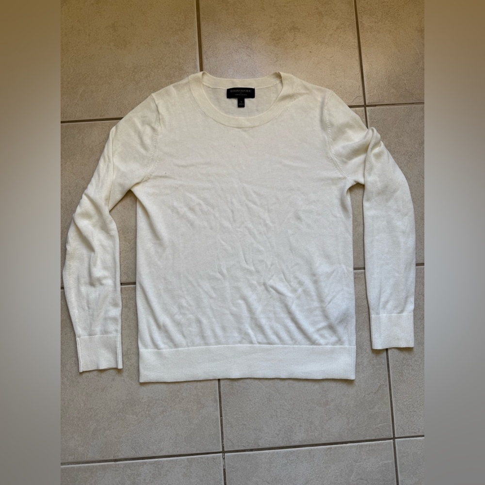 Banana Republic Cream Forever Sweater